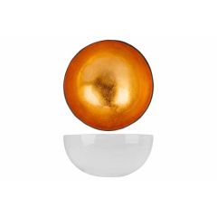 Чаша декоративная  METALLIC GOLD LEAF D14CMWHITE OUTSIDE, Cosy & Trendy