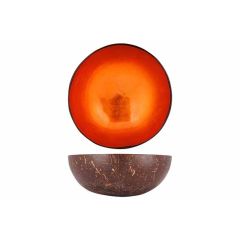 Чаша декоративная  METALLIC ORANGE LEAF D14CM, Cosy & Trendy