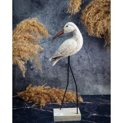 Фигурка Цапля, дерево, 14X6XH37см, Cosy & Trendy