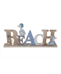 Настольная декорация Буквы "BEACH" 40X5XH17CM, дерево, Cosy & Trendy