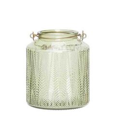 Подсвечник 14X14XH16CM, цвет зеленый, стекло, Cosy & Trendy