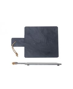 Stick slate tray rectangle 30x20xh1cm, Cosy & Trendy