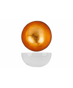 Чаша декоративная  METALLIC GOLD LEAF D14CMWHITE OUTSIDE, Cosy & Trendy