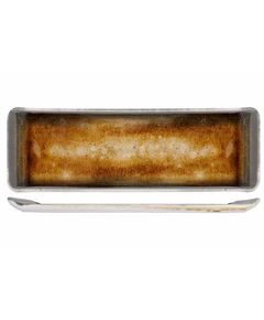 IRIS BROWN Блюдо сервировочное, прямоугольное, 30X9,5CM, фарфор, Cosy & Trendy