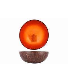 Чаша декоративная  METALLIC ORANGE LEAF D14CM, Cosy & Trendy