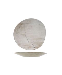 Тарелка с волнистым краем 34x33 см h 3,5 см, LITHOS, Cosy & Trendy