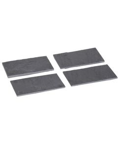 Slate plate 15x8,5xh0,5cm set 4, Cosy & Trendy