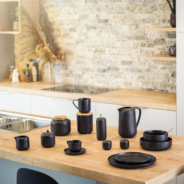 Емкость с деревянной крышкой 1,13 л, D13,8XH11.8CM, Cosy & Trendy, изображение 3