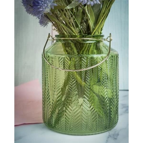 Подсвечник 14X14XH16CM, цвет зеленый, стекло, Cosy & Trendy, изображение 9
