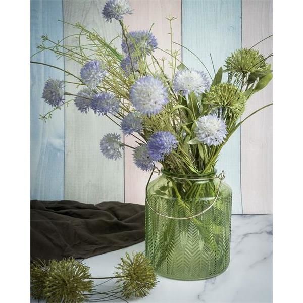 Подсвечник 14X14XH16CM, цвет зеленый, стекло, Cosy & Trendy, изображение 7