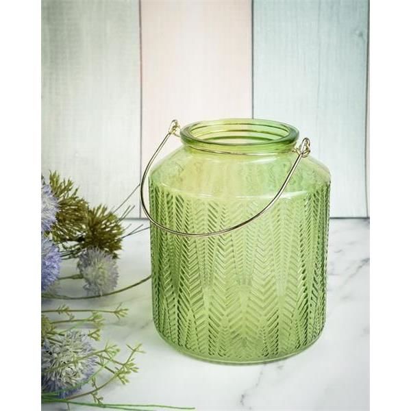 Подсвечник 14X14XH16CM, цвет зеленый, стекло, Cosy & Trendy, изображение 5