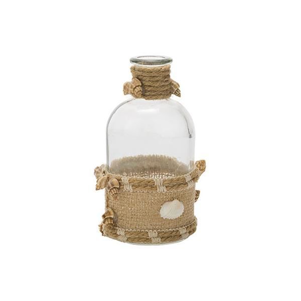 Ваза-бутылка с ракушками 8X8XH13CM, стекло, Cosy & Trendy, изображение 9