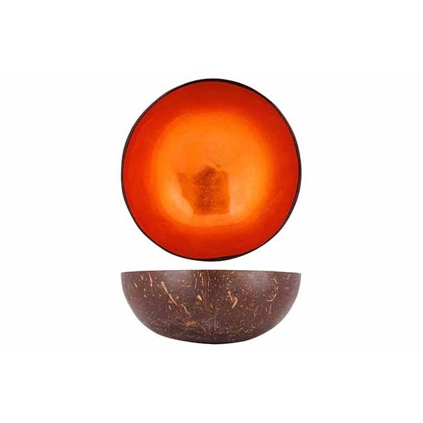 Чаша декоративная  METALLIC ORANGE LEAF D14CM, Cosy & Trendy