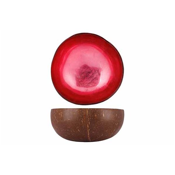 Чаша декоративная  METALLIC DARK PINK LEAF D14CM, Cosy & Trendy