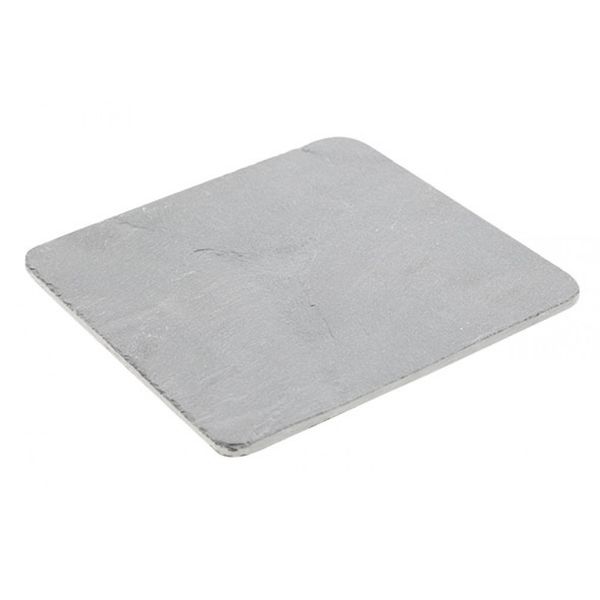Slate tray round corner 15x15x0.5cm, Cosy & Trendy