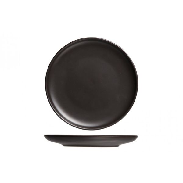 Okinawa black plate d26.5xh2.1cm, Cosy & Trendy