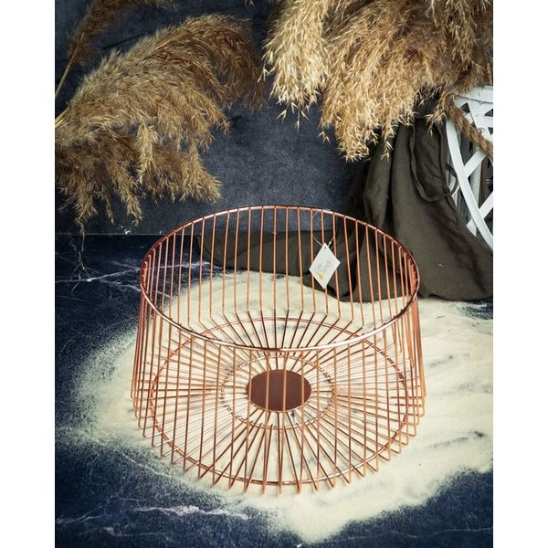 Корзина для фруктов d 30 см, h 15,5 см, металл, цвет медный , Cosy & Trendy, изображение 2