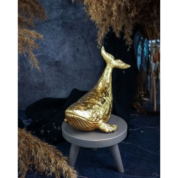 Фигурка Кит, цвет бронзовый, 21,5X13XH17CM, полимер, Cosy & Trendy