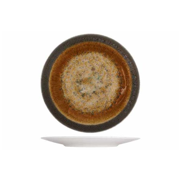 IRIS BROWN Тарелка мелкая, D27CM, фарфор, Cosy & Trendy