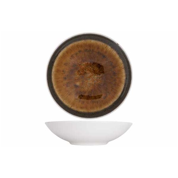 IRIS BROWN Тарелка глубокая D21,5CM, фарфор, Cosy & Trendy