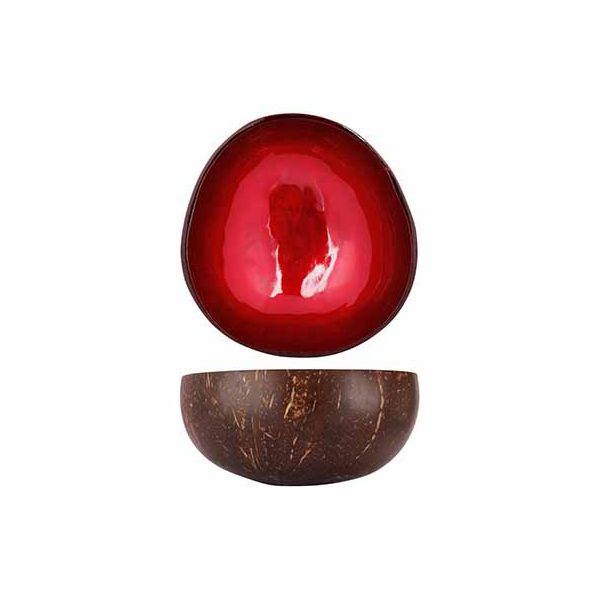 Чаша декоративная  METALLIC RED LEAF D14CM, Cosy & Trendy