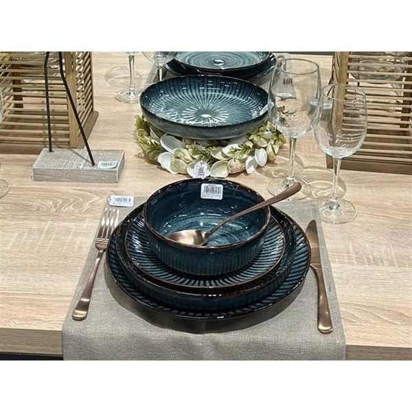 Блюдце d 12 см h 1,8 см, с полосками, ATLANTIS, Cosy & Trendy, изображение 3