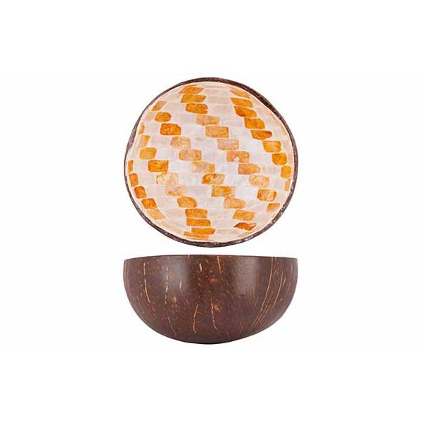 Чаша декоративная  WHITE / GOLD MOSAIC D14CM, Cosy & Trendy