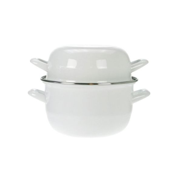 Кастрюля для мидий белая 0,9 л h 13,5cm d 12cm  , Cosy & Trendy