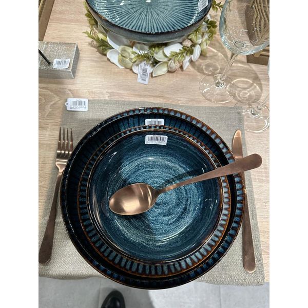 Блюдце d 12 см h 1,8 см, с полосками, ATLANTIS, Cosy & Trendy, изображение 5